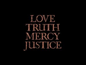 Preview wallpaper love, justice, inscription, text, words