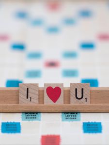 Preview wallpaper love, letters, heart, phrase