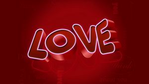 Preview wallpaper love, sign, red, white