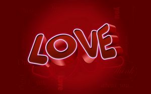 Preview wallpaper love, sign, red, white