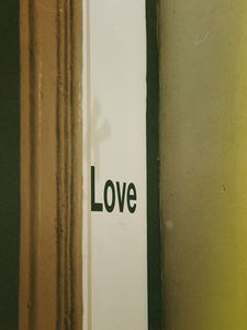 Preview wallpaper love, word, inscription, wall