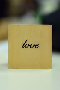 Preview wallpaper love, word, inscription, cube