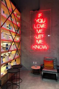 Preview wallpaper love, words, inscription, neon