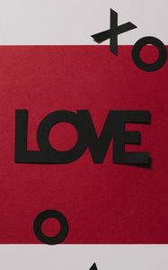 Preview wallpaper love, words, paper
