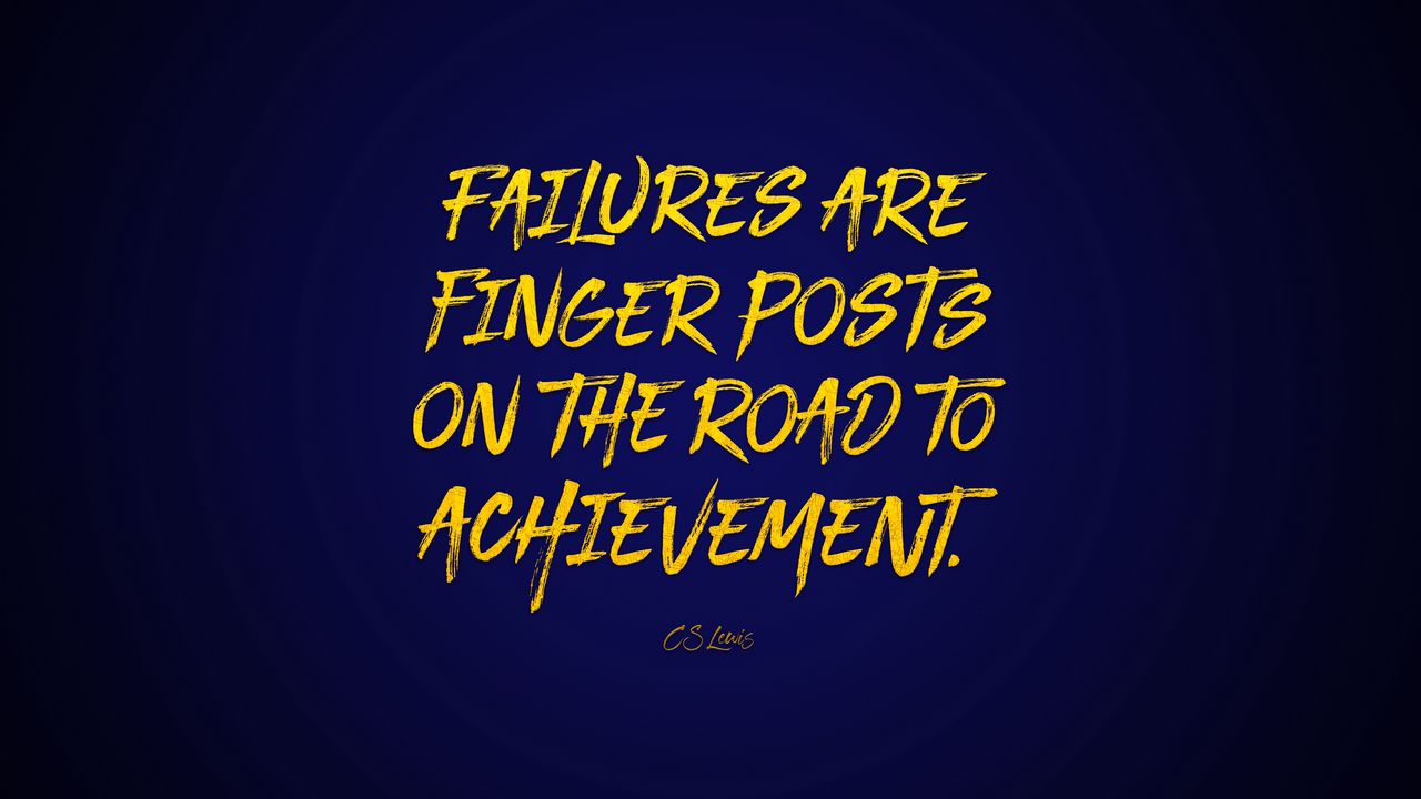 Wallpaper luck, failure, quote, phrase, motivation, inspiration