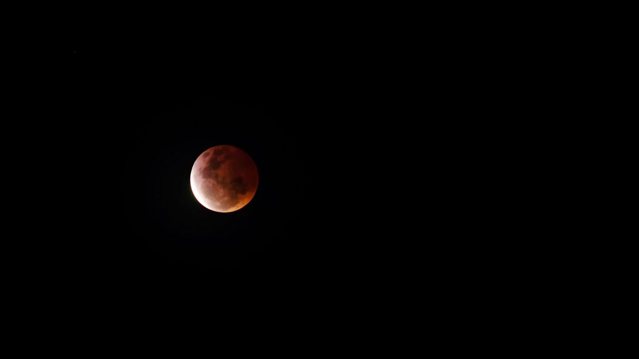 Wallpaper lunar eclipse, 2015, moon, sky