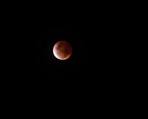 Preview wallpaper lunar eclipse, 2015, moon, sky