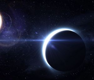 Preview wallpaper lunar eclipse, solar eclipse, space