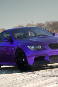 Preview wallpaper m3, bmw, tuning, purple, chrome