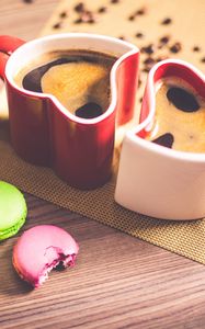 Preview wallpaper macaron, biscuits, coffee