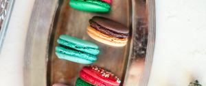 Preview wallpaper macarons, biscuits, dessert, colorful