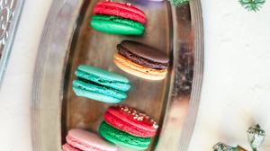 Preview wallpaper macarons, biscuits, dessert, colorful
