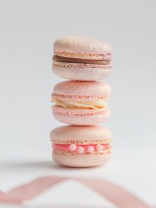 Preview wallpaper macarons, cookies, dessert, pink