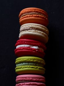 Preview wallpaper macarons, cookies, dessert, pastries, colorful