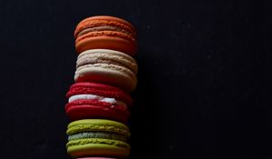 Preview wallpaper macarons, cookies, dessert, pastries, colorful