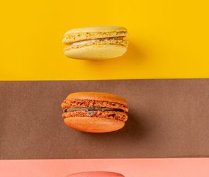 Preview wallpaper macarons, cookies, dessert, colorful, bright