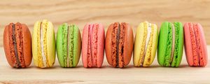 Preview wallpaper macarons, cookies, pastries, dessert, colorful