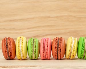 Preview wallpaper macarons, cookies, pastries, dessert, colorful