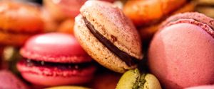 Preview wallpaper macarons, cookies, pastries, colorful, dessert