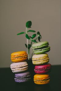 Preview wallpaper macaroons, almond biscuits, dessert, colorful