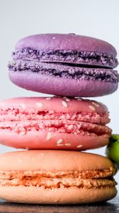 Preview wallpaper macaroons, almond biscuits, pastries, colorful