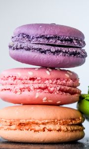 Preview wallpaper macaroons, almond biscuits, pastries, colorful