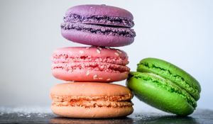 Preview wallpaper macaroons, almond biscuits, pastries, colorful