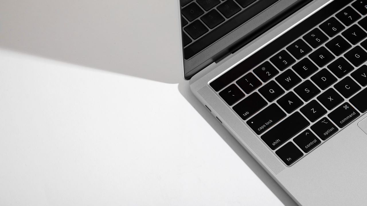 Wallpaper macbook, apple, keys, white, computer