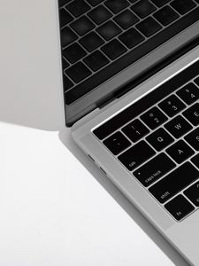 Preview wallpaper macbook, apple, keys, white, computer