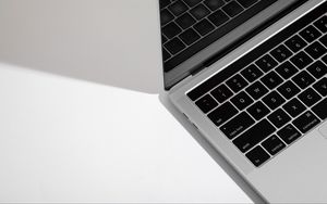 Preview wallpaper macbook, apple, keys, white, computer