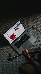 Preview wallpaper macbook, keyboard, guitarist, guitar, training, chords
