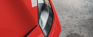 Preview wallpaper machine, aerial view, headlight, red