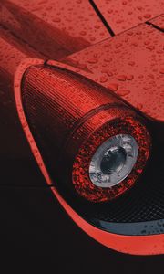 Preview wallpaper machine, headlight, red, drops