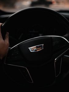 Preview wallpaper machine, steering wheel, hand, salon