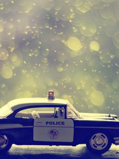 Download wallpaper 240x320 machine, toy, police old mobile, cell phone,  smartphone hd background