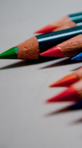 Preview wallpaper macro, pencils, bar, blue, colorful