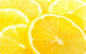Preview wallpaper macro, yellow, lemon, citrus