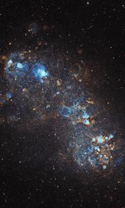 Preview wallpaper magellanic cloud, galaxy, glow, stars, space