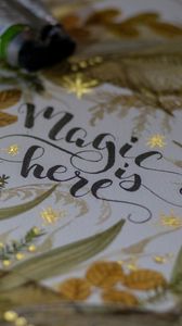 Preview wallpaper magic, inscription, words, stars, lettering