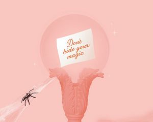 Preview wallpaper magic, text, ball, spider, words