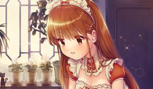 Preview wallpaper maid, girl, anime, art