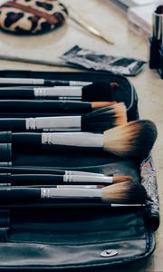 Preview wallpaper makeup, cosmetics, brushes, lipstick