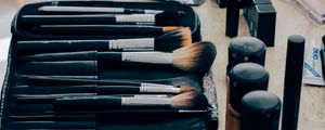 Preview wallpaper makeup, cosmetics, brushes, lipstick