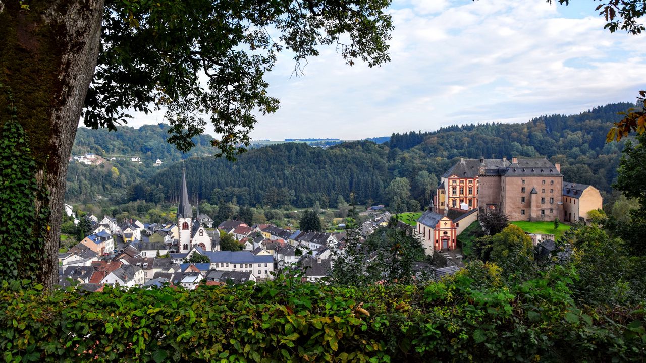 Wallpaper malberg, germany, architecture, buildings, trees