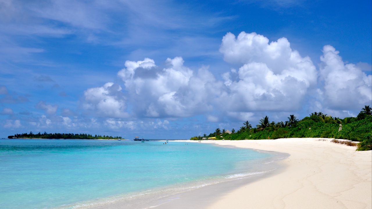 Wallpaper maldives, beach, sand, summer hd, picture, image