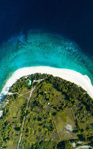 Preview wallpaper maldives, island, aerial view, ocean