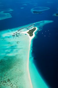 Preview wallpaper maldives, island, ocean, top view, tropics