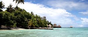 Preview wallpaper maldives, ocean, gulf, island, palm trees, coast
