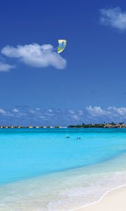 Preview wallpaper maldives, ocean, parasailing, paragliding