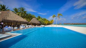 Preview wallpaper maldives, ocean, swimming pool